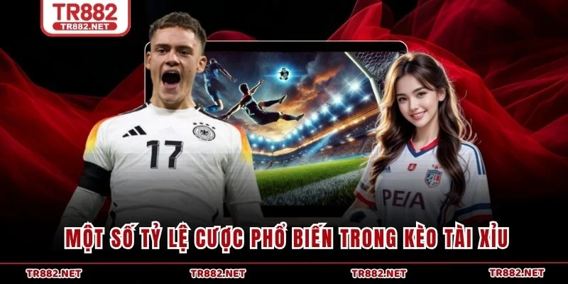 Một số tỷ lệ cược phổ biến trong kèo tài xỉu